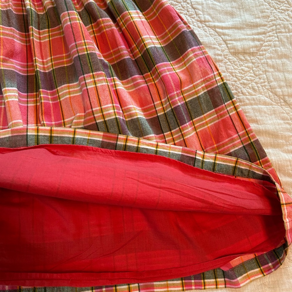 Lands' End Madras Sundress - fully lined, 100% cotton, has pockets! - Picture 13 of 14
